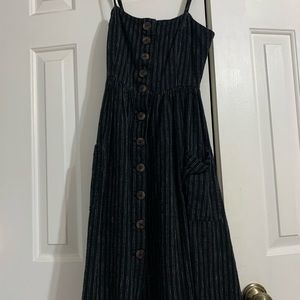 Black and White Striped Dress